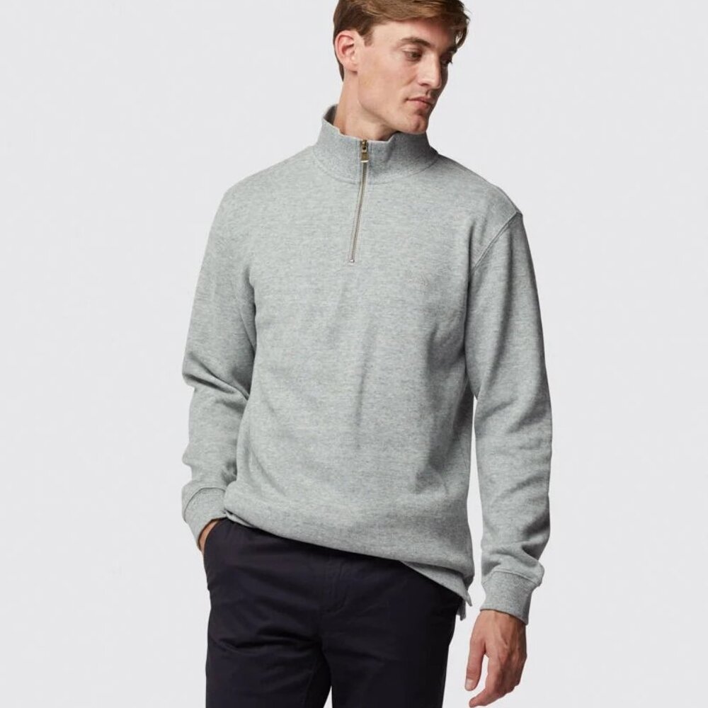 Rodd & Gunn Gray 1/4 Zip Sweater for Men